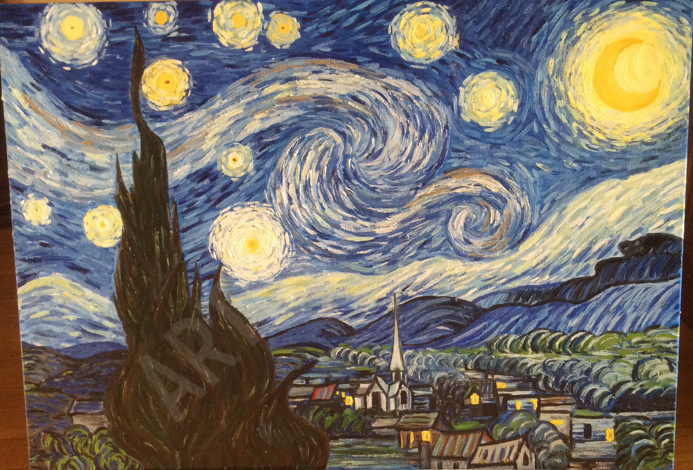 Картина звездная ночь ван. «Звёздная ночь» Ван Гог. Ван Гог Звёздная ночь оригинал. Винсент Ван Гог картины Звездная ночь. Звездная ночь Ван Гога оригинал.