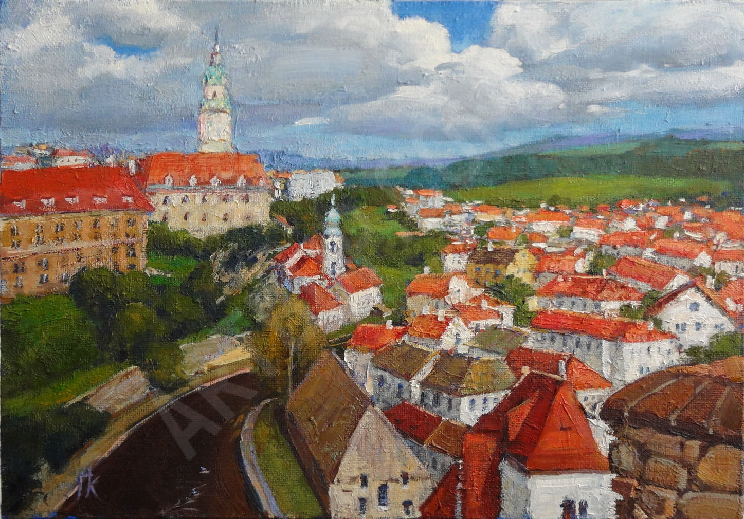 View on Krumlov | ArtBUP - an international platform for Fine Art Paintings